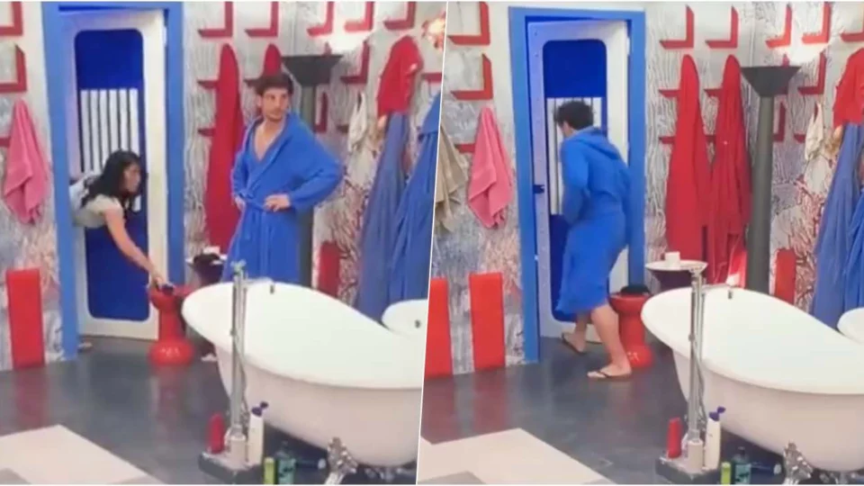 Garibaldi e Monia infrangono il regolamento ed entrano in bagno insieme