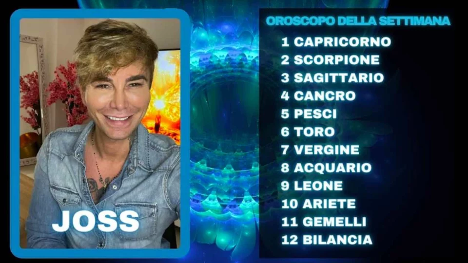 Oroscopo di Joss dal 18 al 24 dicembre- le previsioni della settimana