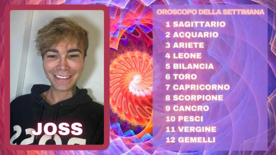 Oroscopo di Joss dal 25 al 31 dicembre- le previsioni della settimana