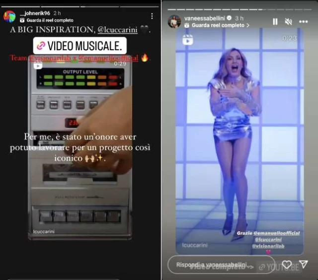 Storie Instagram di John Erik e Vanessa Bellini - Lorella Cuccarini