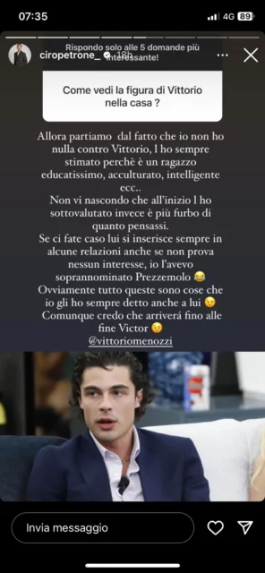 Il parere di Ciro Petrone su Vittorio Menozzi