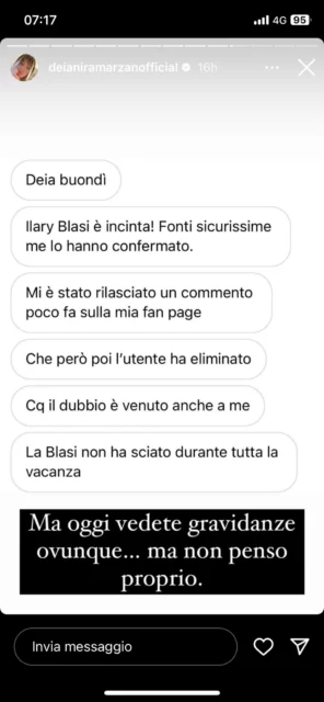 L'indiscrezione sulla presunta gravidanza di Ilary Blasi