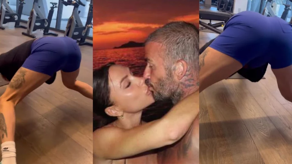 victoria beckham video allenamento david beckham