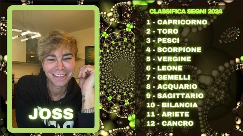Oroscopo di Joss dal 29 al 4 Febbraio- le previsioni della settimana