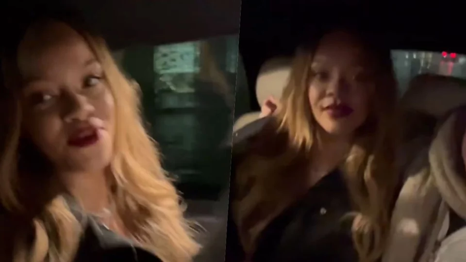 Rihanna arriva a Milano e fa salire dei fan nella sua macchina
