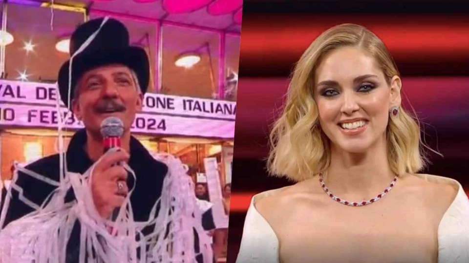 Fiorello cita una frase di Chiara Ferragni in diretta a Sanremo