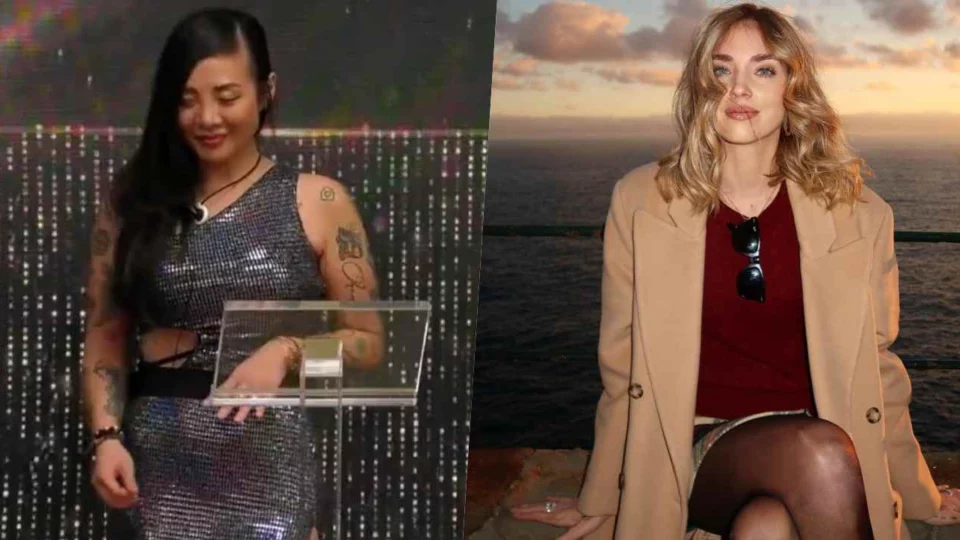 Rosy Chin indossa un abito del brand di Chiara Ferragni al GF