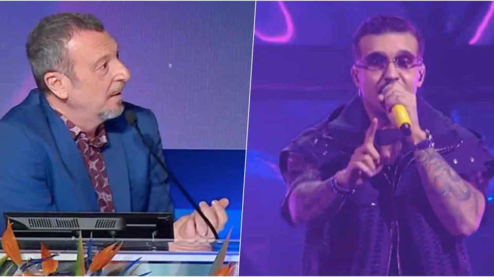 Amadeus sui fischi a Geolier dopo la vittoria nella serata delle cover