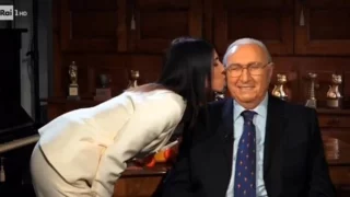 Giorgia e Pippo Baudo: la reunion per i 70 anni della TV (VIDEO)