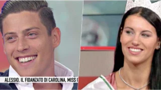 Alessio Falsone e l'ex Carolina Stramare sono stati ospiti in TV