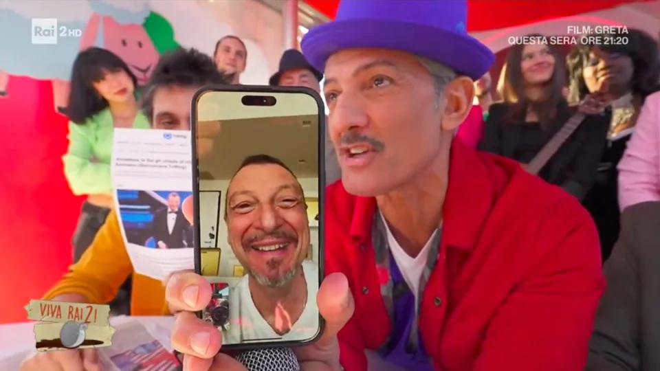 Amadeus e Fiorello, show in prima serata: lo scoop a Viva Rai 2