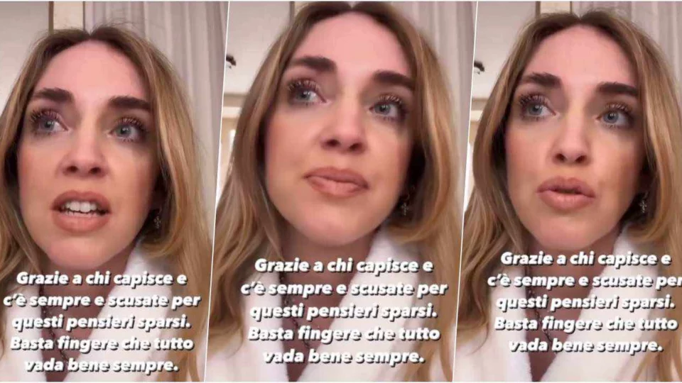 Chiara Ferragni in lacrime: