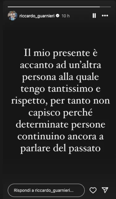 La storia Instagram di Riccardo Guarnieri