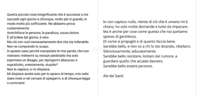 Le parole di Alessandro dei Santi Francesi