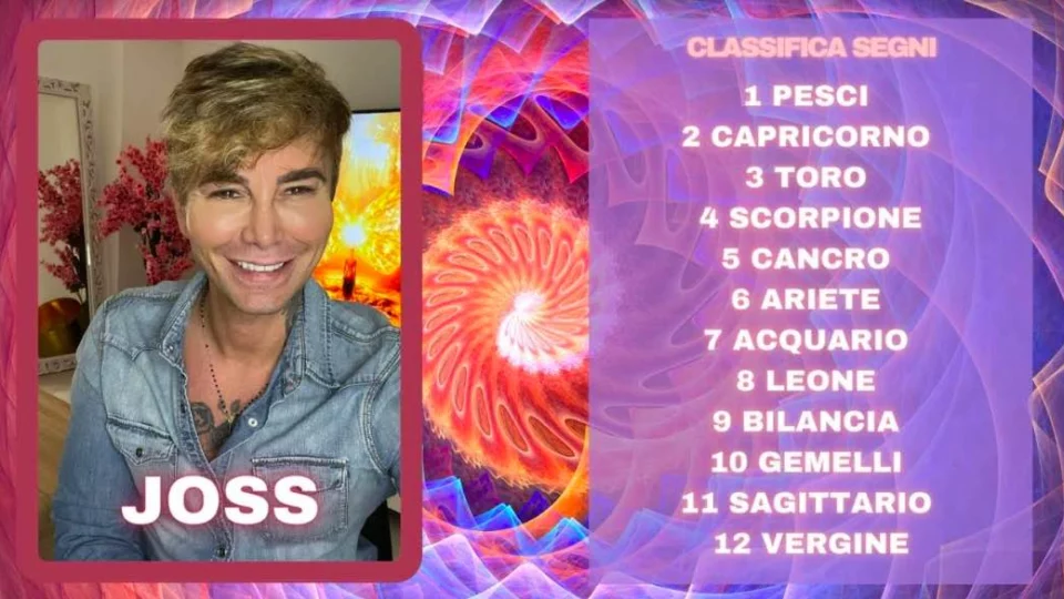 Oroscopo di Joss dal 18 al 24 marzo- le previsioni della settimana