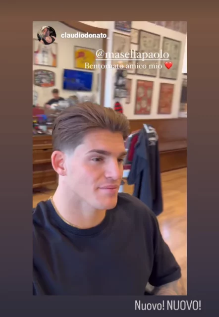 Nuovo taglio di capelli per Paolo Masella