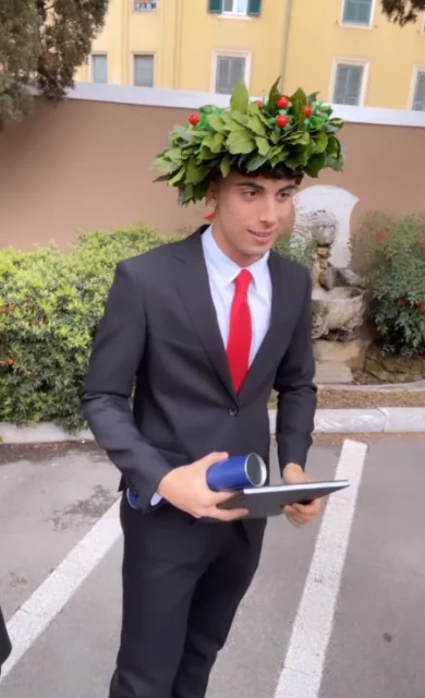 Alessandro Iannoni festeggia la sua laurea