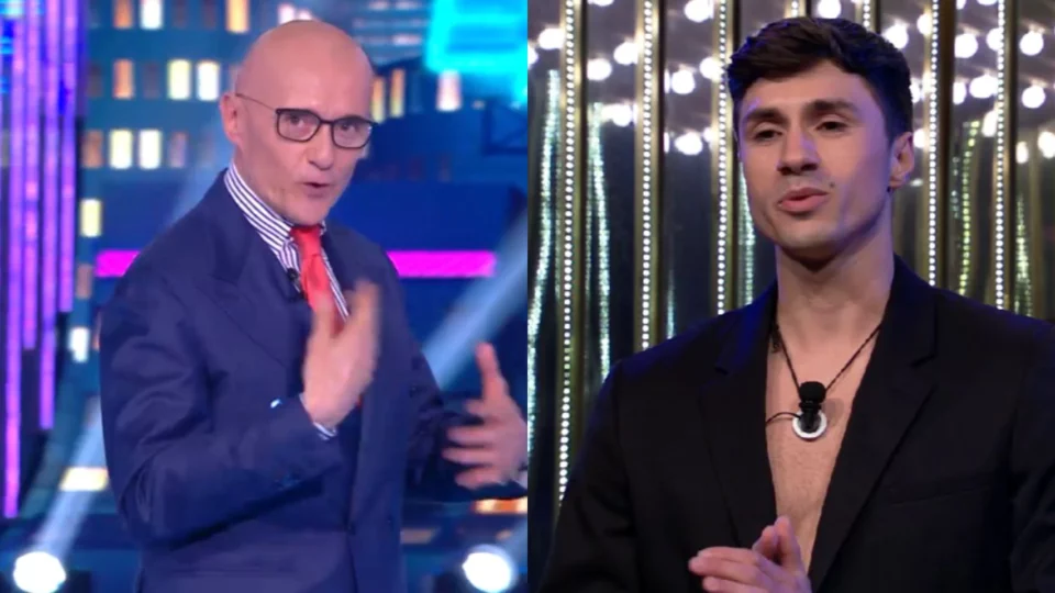 alfonso signorini cambiare abito camicia mirko brunetti diretta