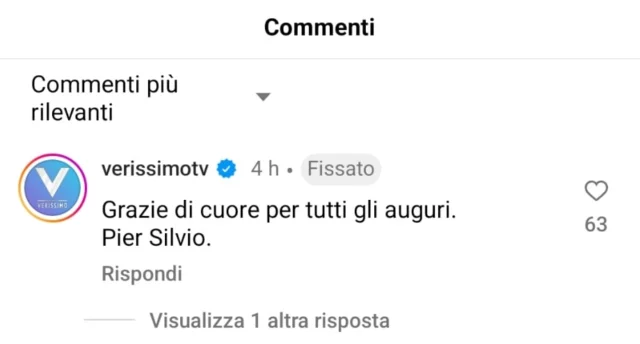 La risposta di Pier Silvio Berlusconi a Silvia Toffanin