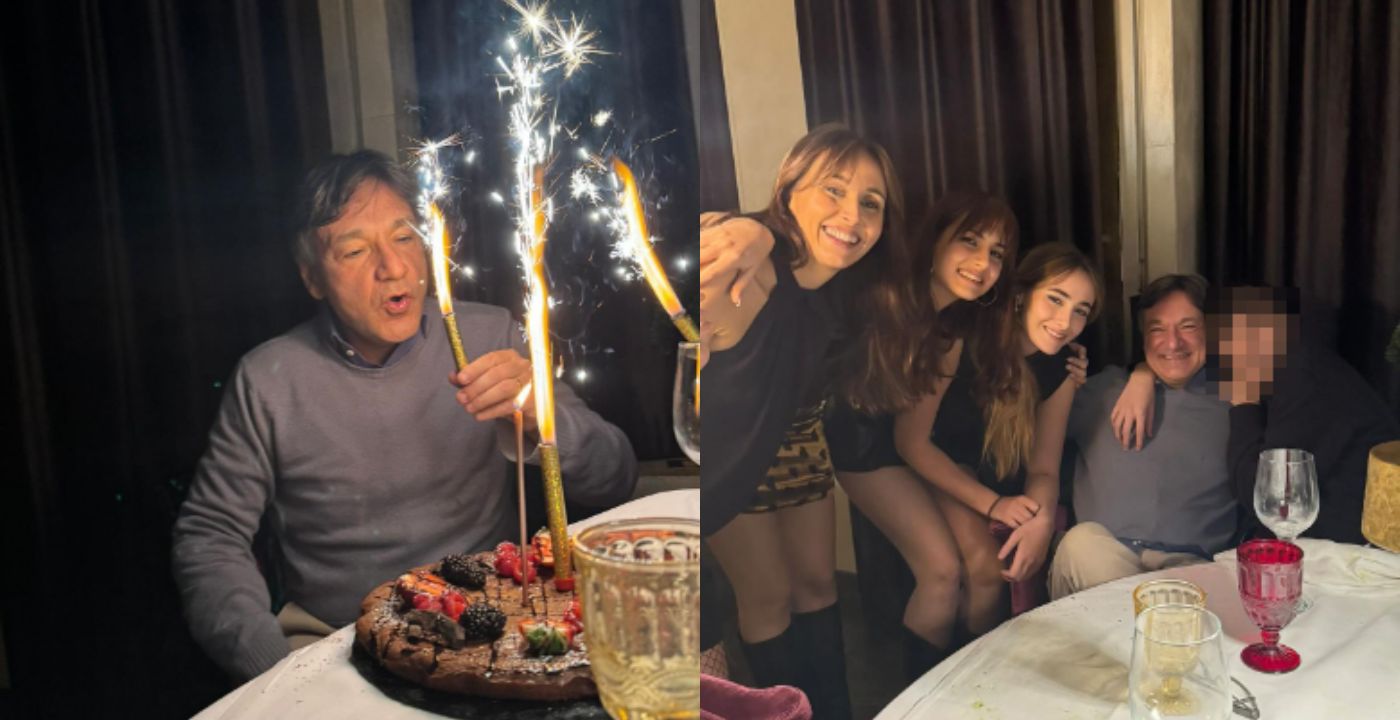 Fabio Caressa festeggia i suoi 57 anni con la famiglia, la dedica della moglie Benedetta Parodi (FOTO)