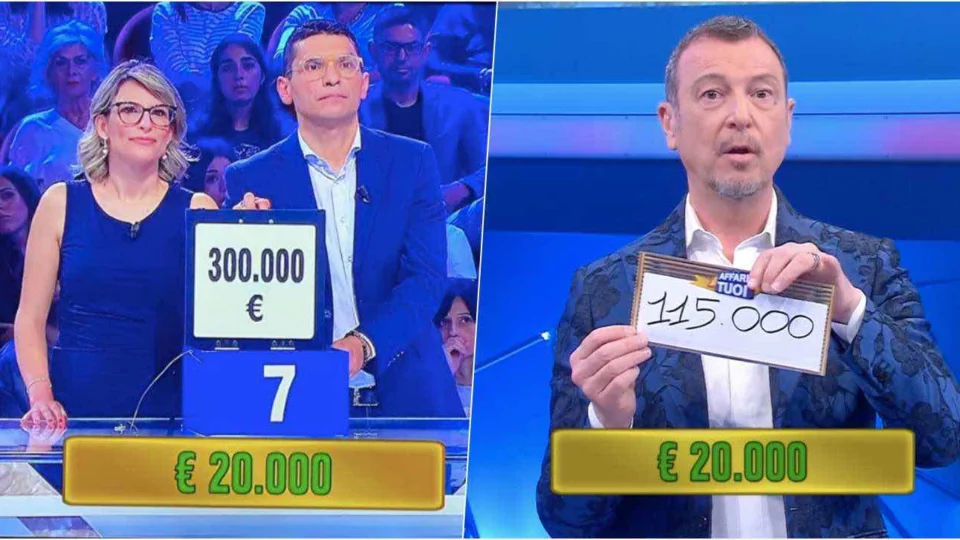 Affari Tuoi, Nicola accetta 20mila (nel suo pacco c'erano i 300mila)