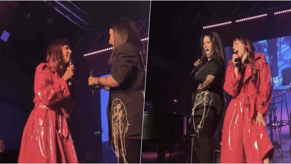 Alla festa di Laura Pausini arriva Brenda Lodigiani nei panni di Annalisa (e quella vera commenta)