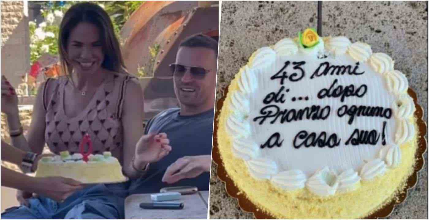 Ilary Blasi festeggia con Bastian il suo compleanno (e la scritta sulla torta è tutta da ridere)