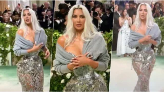 Kim Kardashian, l'abito stretto al Met Gala toglie il respiro!
