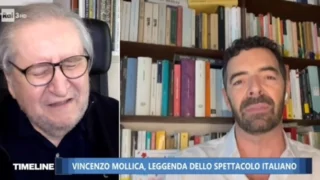 Vincenzo Mollica si commuove dopo la dedica di Alberto Matano