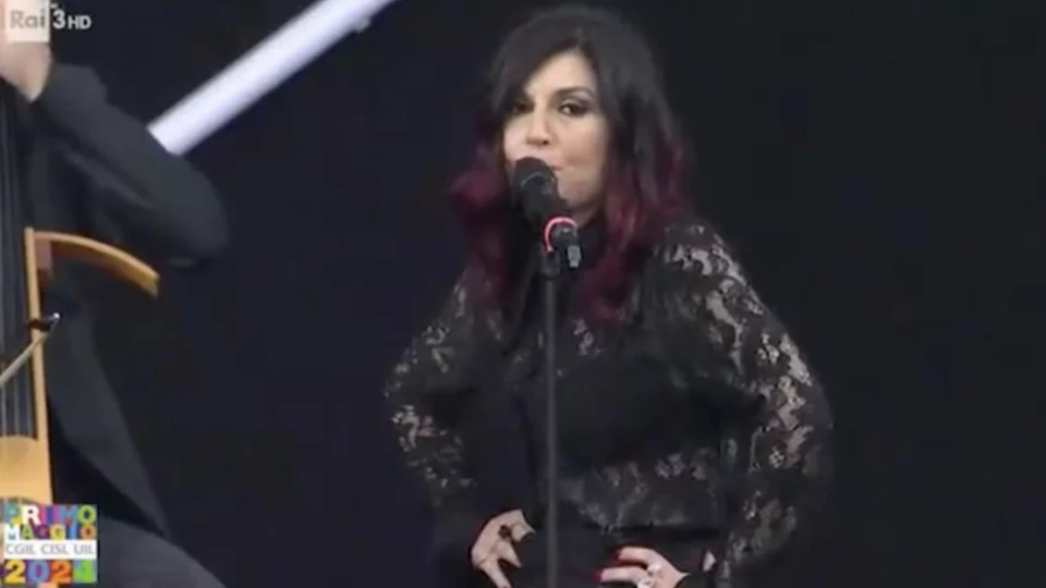 giusy ferreri microfono concerto primo maggio