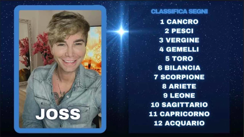 Oroscopo di Joss dal 1 al 7 luglio: le previsioni della settimana