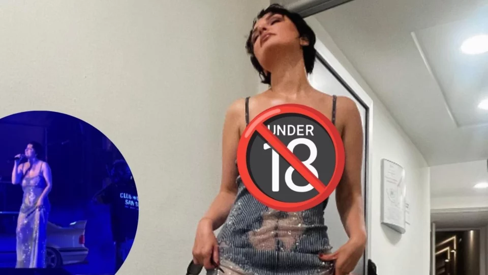arisa vestito trasparente pubblico video