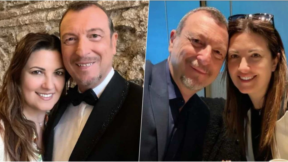 Amadeus e Giovanna Civitillo festeggiano 15 anni di matrimonio