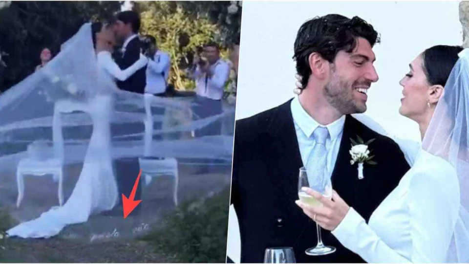 Cecilia Rodriguez, nell'abito da sposa c'è una dedica a Ignazio