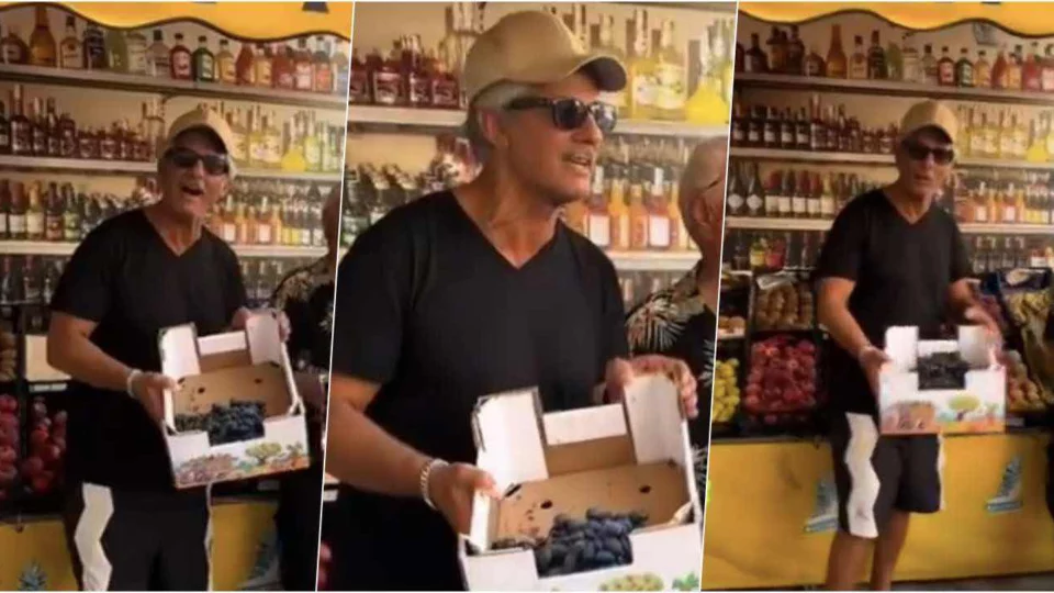 Fiorello s'improvvisa fruttivendolo in Sicilia: il video virale