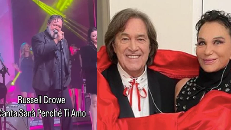 Russell Crowe canta Sarà perché ti amo dei Ricchi e Poveri