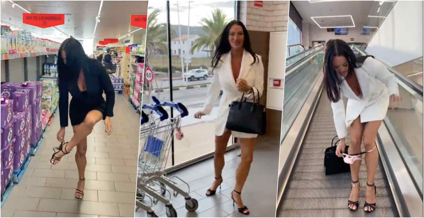 L'influencer Chloe Lopez lascia mutande nei luoghi pubblici