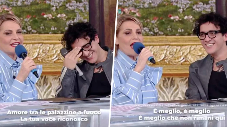 Tananai, a Che Tempo Che Fa Simona Ventura canta Tango con lui
