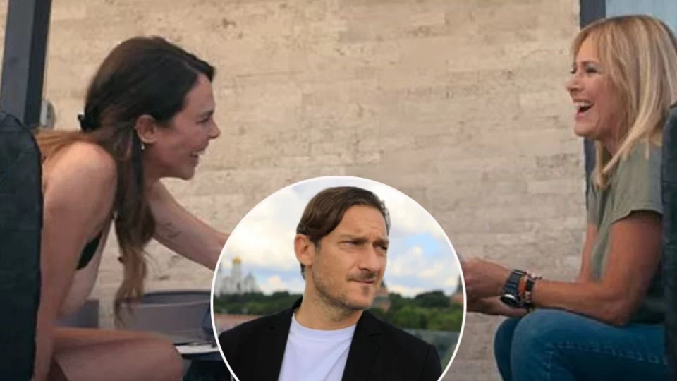 Ilary Blasi studia con Federica Sciarelli e lei fa una battuta su Totti
