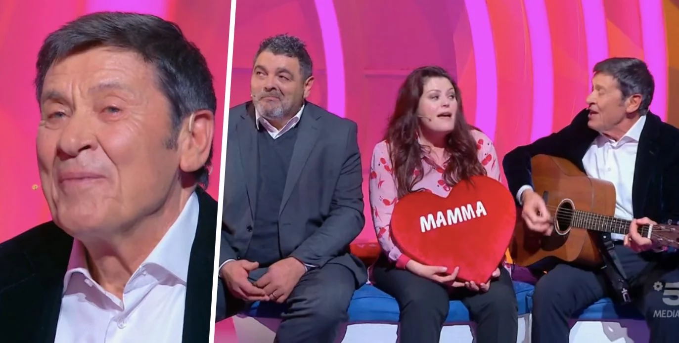 Gianni Morandi da Novella2000.it Gianni Morandi si commuove a C’è posta per te e improvvisa un mini concerto per i genitori di Rita