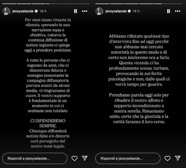 Instagram Stories della sorella di Lucrezia SelassieÌ