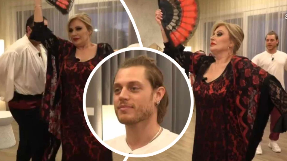 Umberto Amici insegna Tina Cosimo flamenco