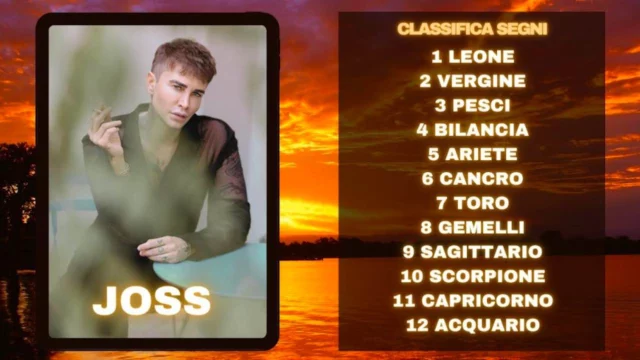 Oroscopo di Joss dal 5 all'11 maggio, previsioni e classifica segni