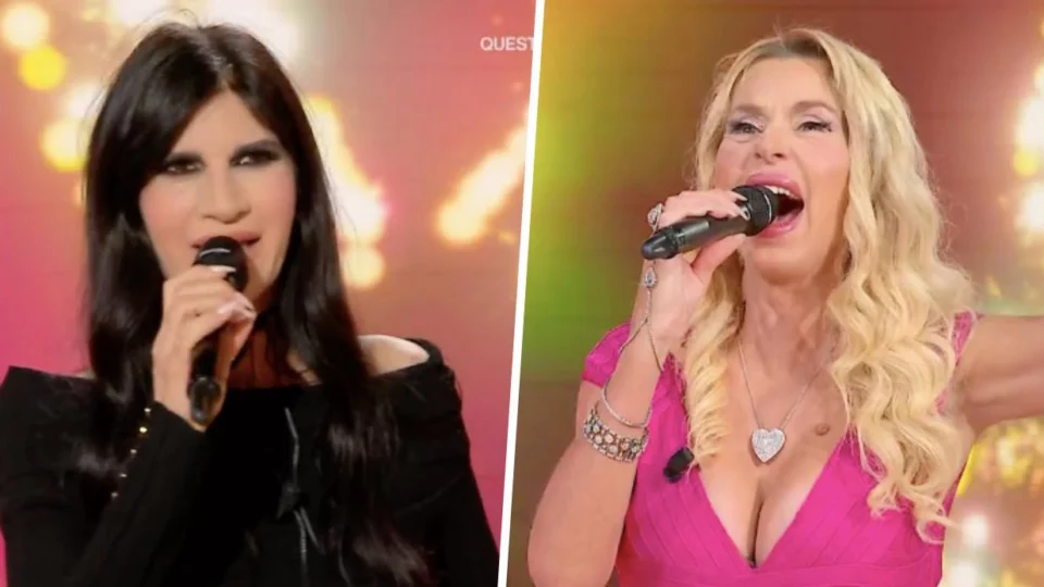 Pamela Prati e Valeria Marini si sfidano a suon di cover a Domenica In