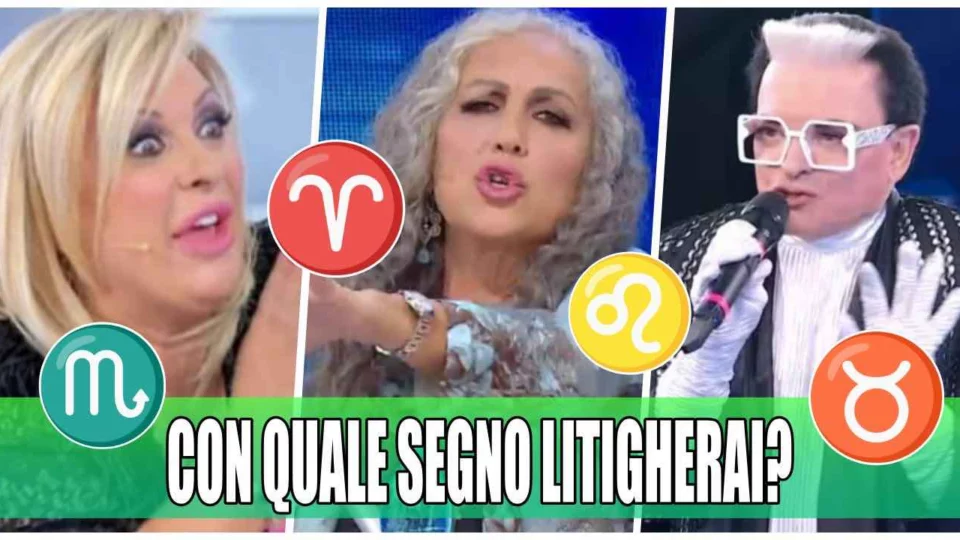 Con quale segno zodiacale litigherai oggi (QUIZ)