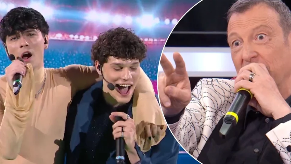 trigno nicolò duetto amici 24 amadeus complimenti video