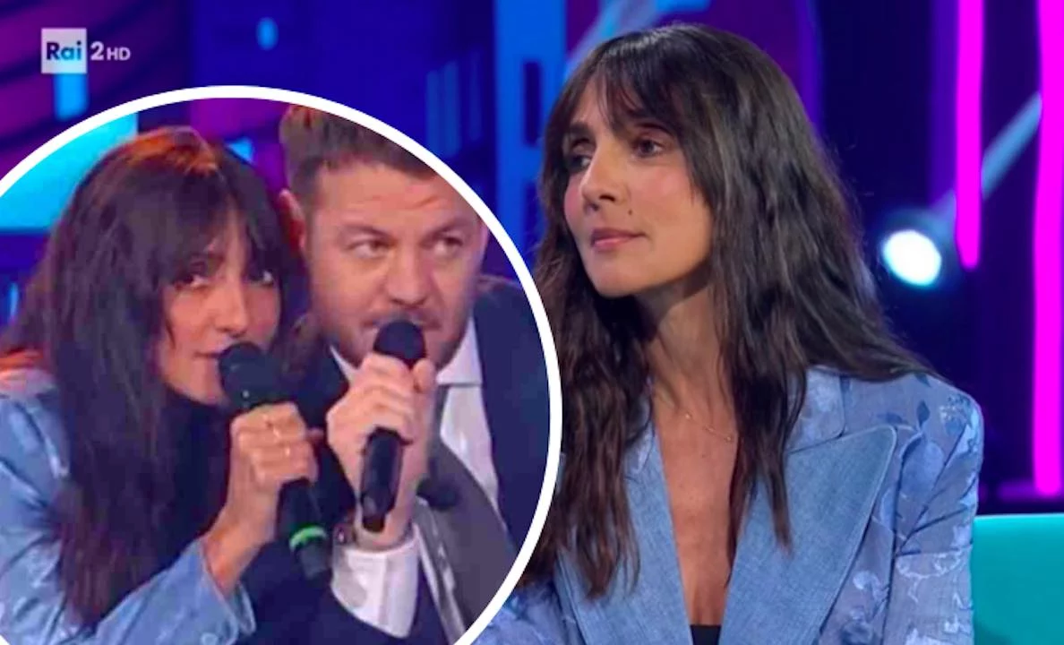 ambra ci riporta negli anni 90 e duetta con cattelan sulle note di l ascensore e t appartengo video