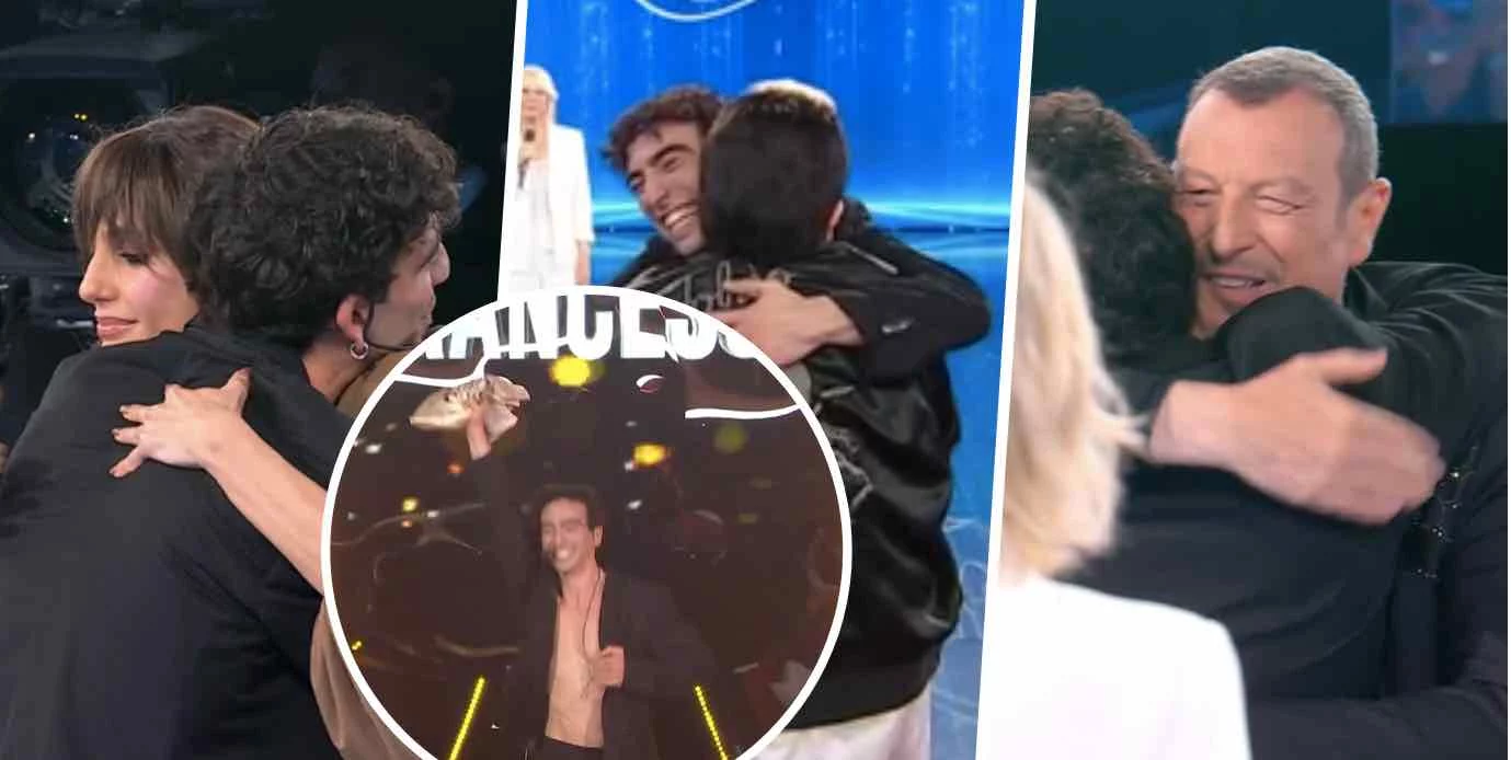 Francesco diventa primo finalista di Amici 24 e corre ad abbracciare i giudici Francesco diventa primo finalista di Amici 24 e corre ad abbracciare i giudici