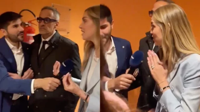 Chiara Ferragni litiga a un evento con l'inviato di Pomeriggio Cinque