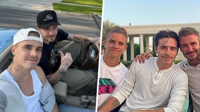 David Beckham figli Brooklyn e Romeo